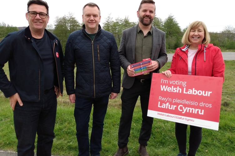 Andy Burnham in Blaenavon