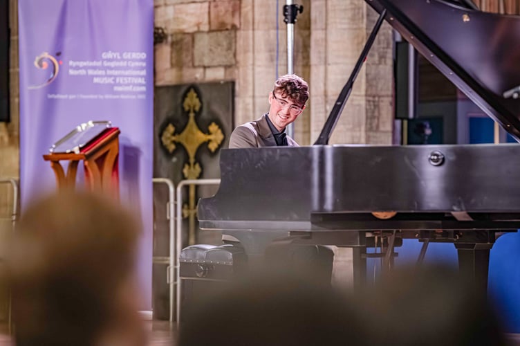 Pianist Rufus Edwards, winner of the 2025 Pendine Young Musician of Wales competition


