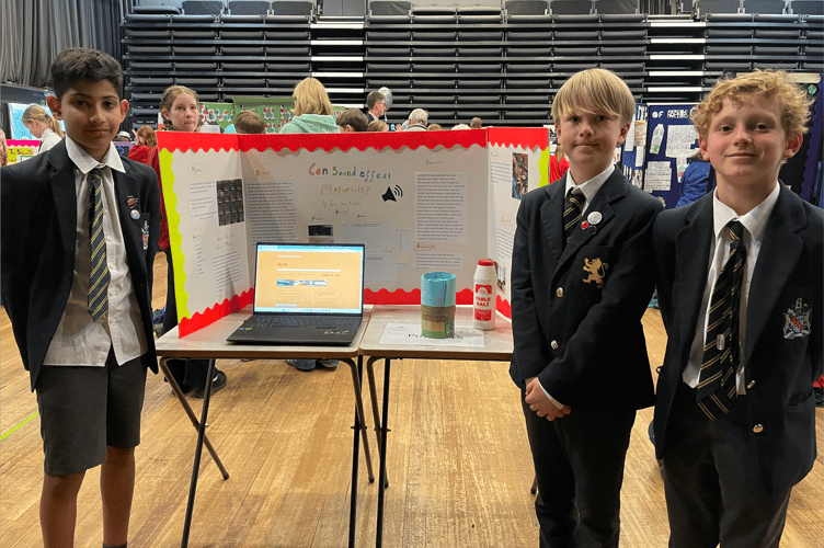 Haberdashers' Monmouth students looked at whether sound affects materials.