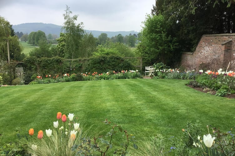 One of the private gardens on display to the public