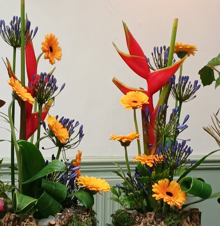 One of the amazing floral arrangements