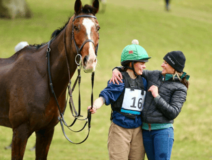 Riders and horses take part in race fit for a King