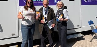 Skin cancer awareness team at Park Run event