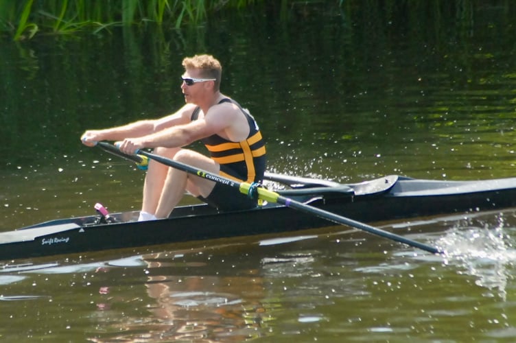 Matt Wells racing at Monmouth Regatta