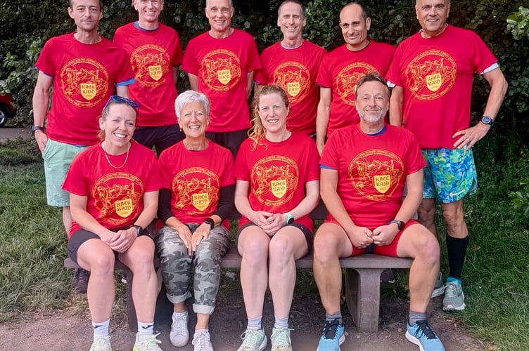 Some of Spirit of Monmouth's Rack Raid Relay team