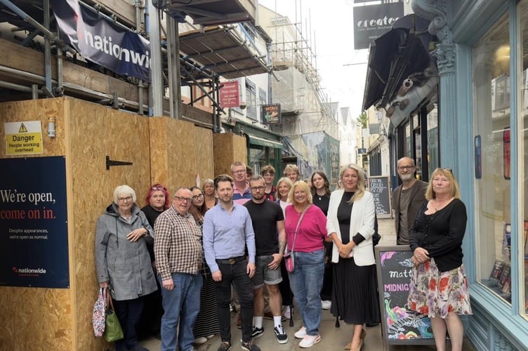 Traders met with Senedd members and council officials to resolve their problems