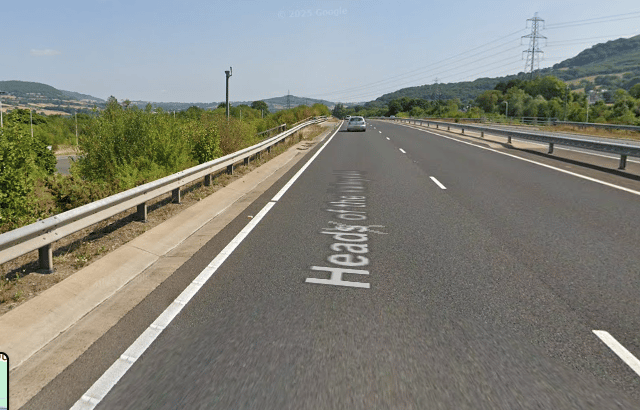 Heads of the Valleys road closure between Abergavenny and Gilwern