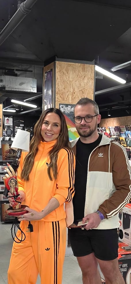 Ben Price and Melanie C (Sporty Spice)