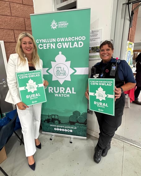 MS Laura Anne Jones lends her support to the rural crime team