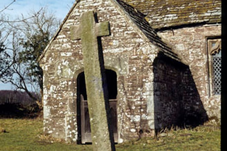 Kilgwrrwg Church stone cross