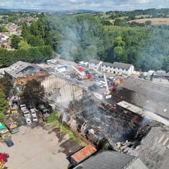 Trains from Abergavenny cancelled after fire