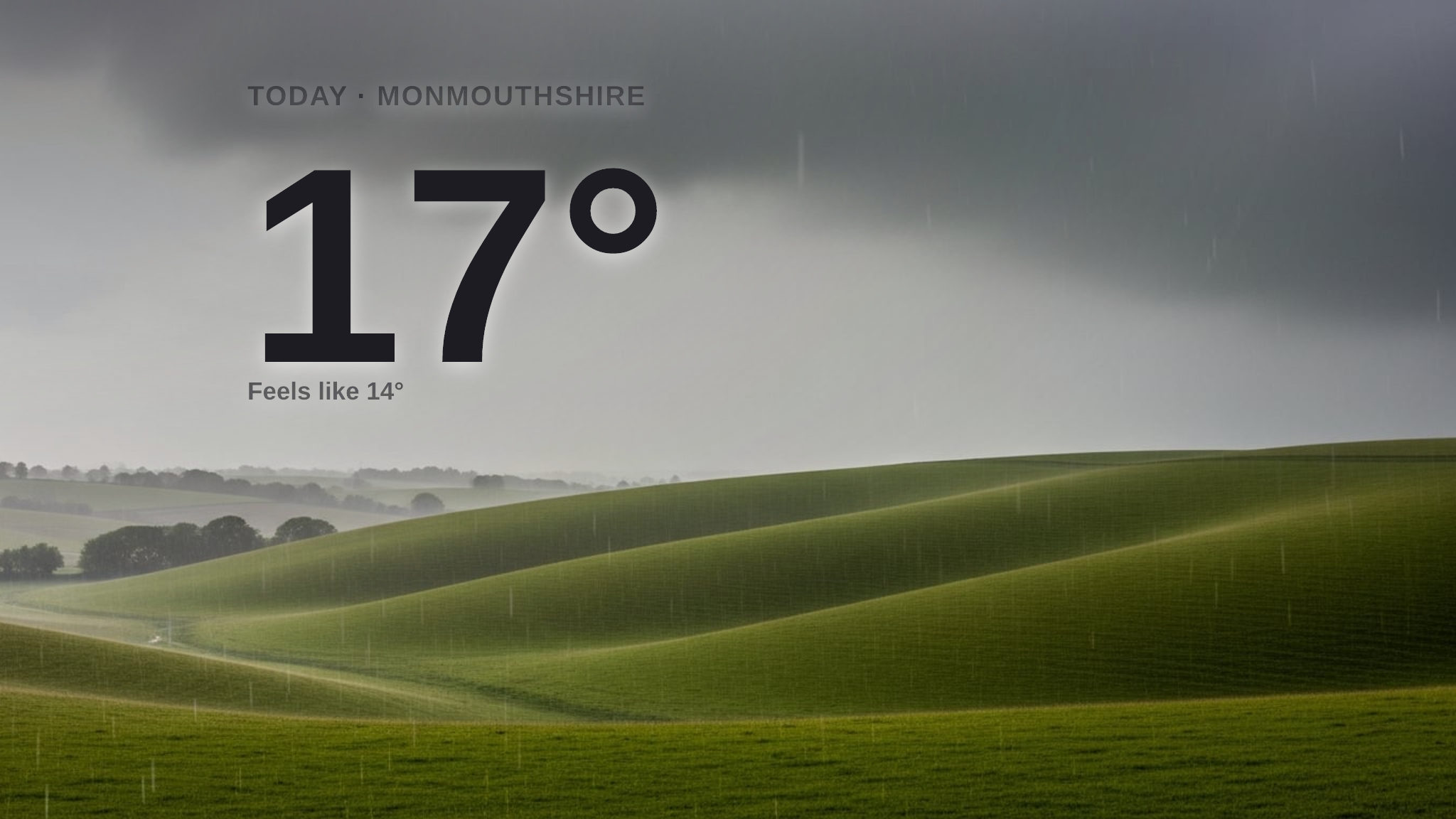 Heavy rain on the way for Monmouthshire - here's your Monday forecast
