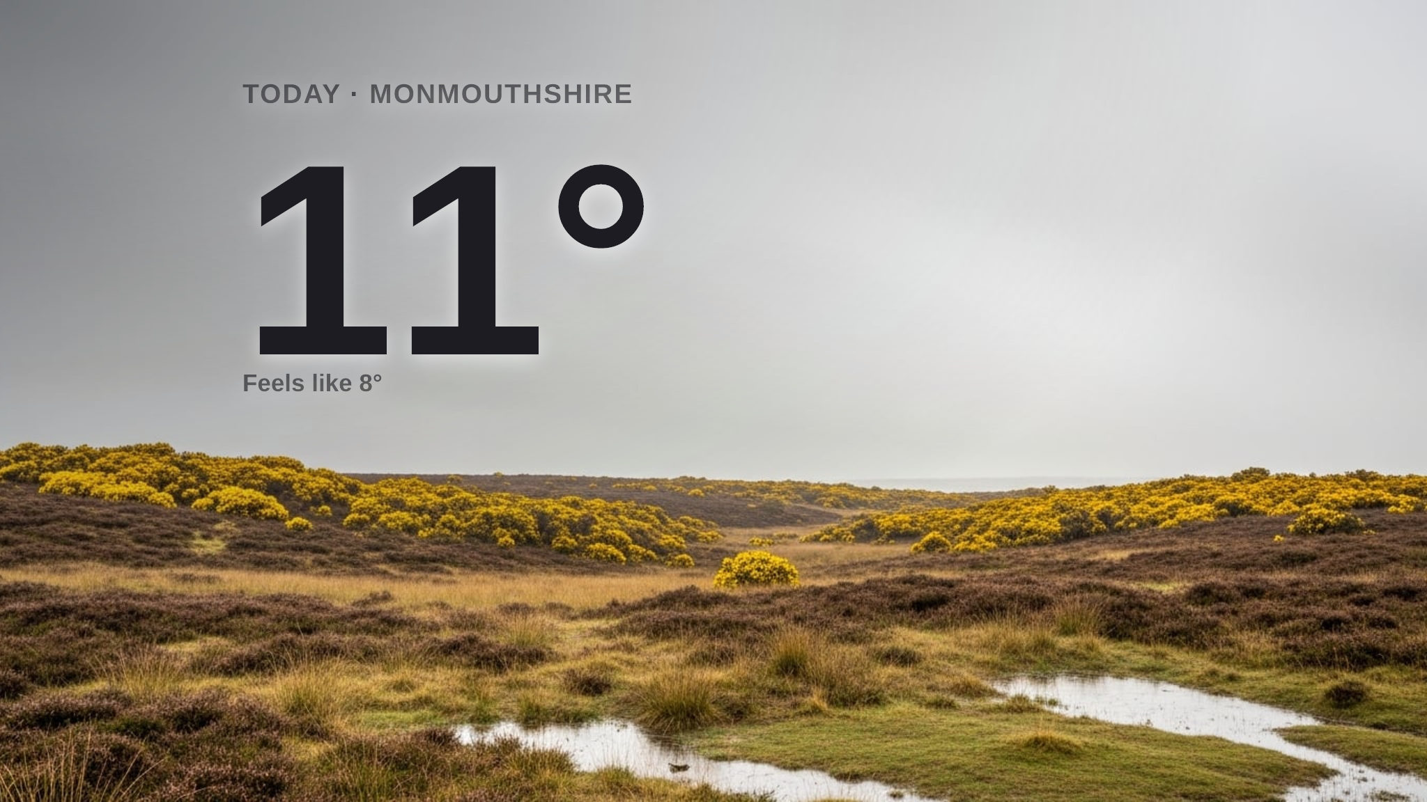 Rain on the way for Monmouthshire today - here's your Wednesday forecast