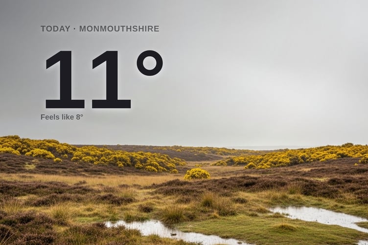 Monmouthshire weather: cloudy Wednesday with rain expected and a high of 11°C