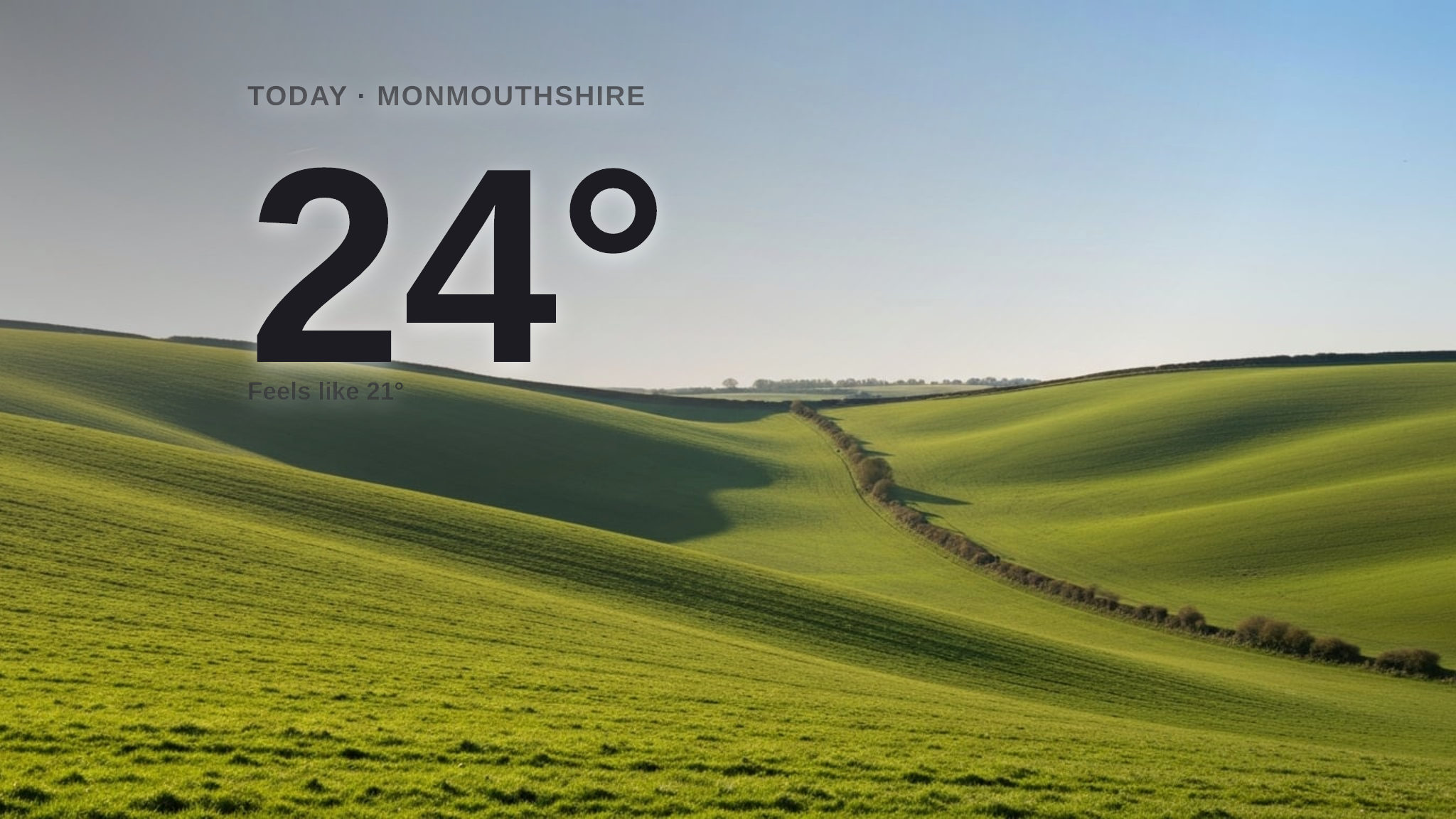 Sunny skies for Monmouthshire today - here's what to expect