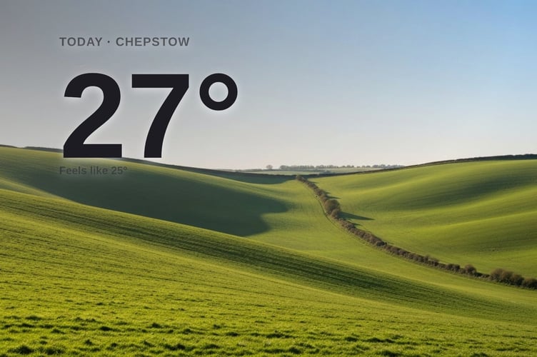 Chepstow weather: sunny Friday with little chance of rain and a high of 27°C