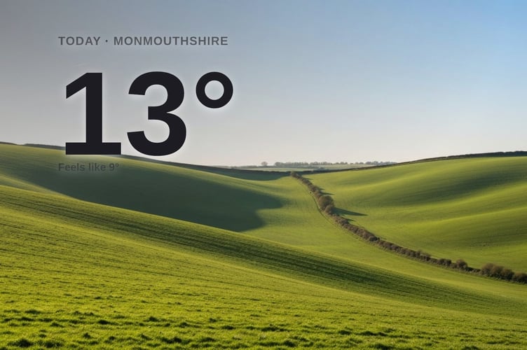 Monmouthshire weather: sunny Sunday with showers likely and a high of 13°C