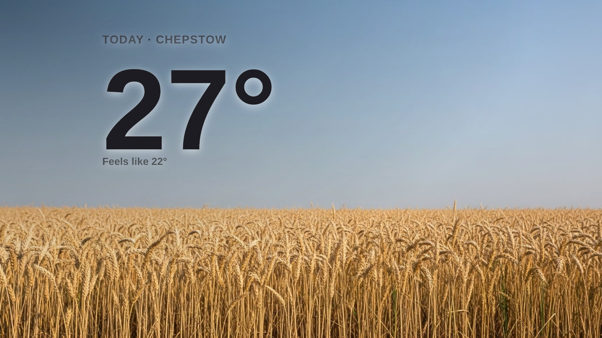 Chepstow weather: sunny Monday with little chance of rain and a high of 27°C