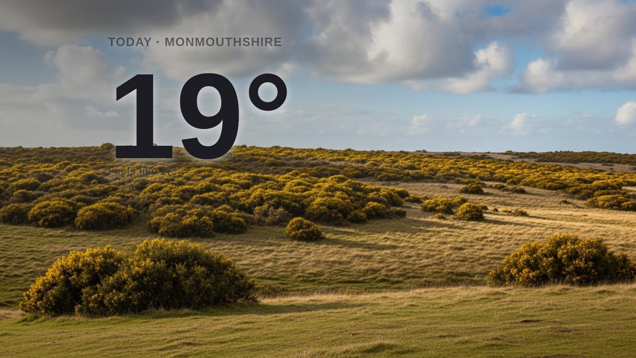 Rain on the way for Monmouthshire - here's your Wednesday forecast